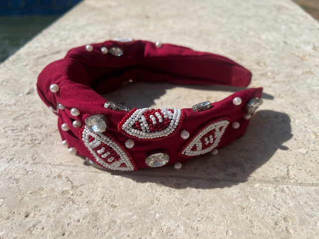 Maroon Football Headband