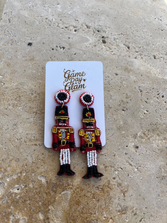 Nutcracker seed bead dangles